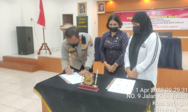 POLRES Sibolga MoU Dengan  DUKCAPIL Dan DISDIK Untuk Penerimaan Anggota POLRI TA 2022