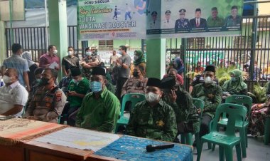 Kapolres Sibolga Bersama Forkopimda Zoom Meeting Gebyar Vaksinasi Massal Polri Bersama PB NU & Kemenag 