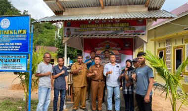 Tekan Peredaran Narkoba, POLRES Sibolga Resmikan Posko Kampung Bersih Narkoba 