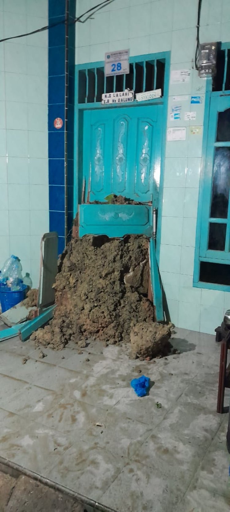 Baru tonggo Raja, Rumah milik Alm Niger Silalahi, Diterjang Longsor, Sempat Mengungsi, Semua Keluarga Selamat