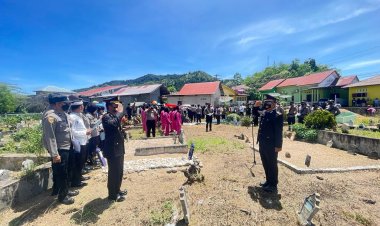 Kapolres Sibolga Irup Pemakaman Jenazah Alm Kasat Samapta AKP Suparjo, SH, MH 