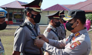 Sertijab Jajaran Polres Tapteng, Waka Polres Dijabat Kompol K Nababan, Kasat Binmas & Kapolsek Sibabangun Berganti