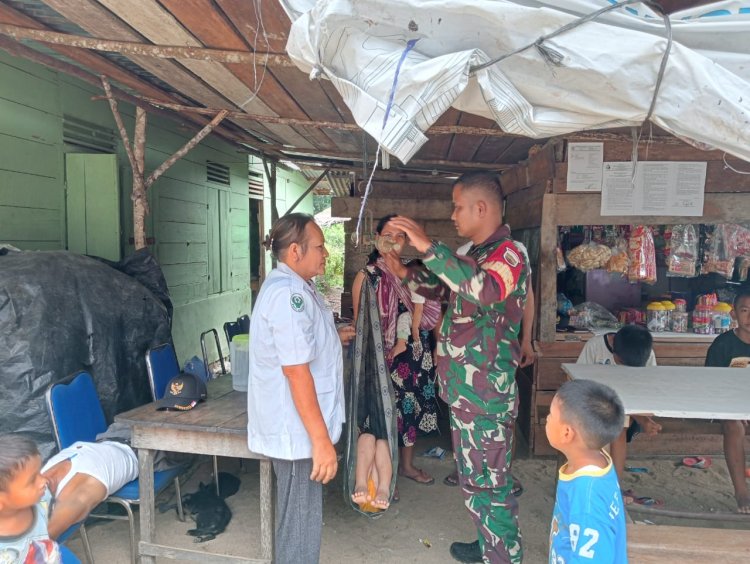 Peduli Kesehatan Ibu & Balita, Babinsa Dampingi Kegiatan Posyandu di Pargaringan