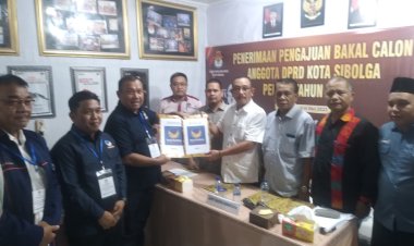 Partai Nasdem Kota sibolga, Daftarkan 20 orang Calegnya ke KPU Sibolga
