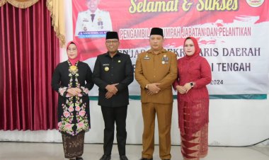 Pj Bupati Lantik Erwin Hotmansyah Harahap Menjadi  Penjabat  Sekdakab Tapteng