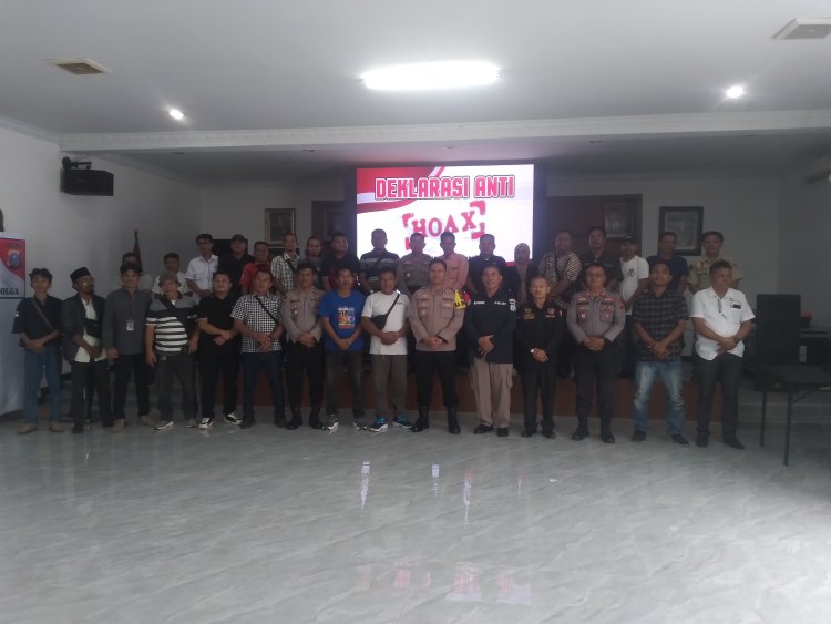 Cofee Morning Polres Sibolga Dengan Wartawan. Insan Pers Sibolga Deklarasi Anti "Hoax's"
