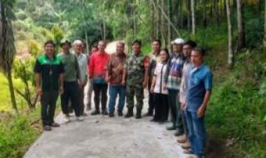 Pemdes Sait Kalangan II Bangun JUT Sepanjang 197,50 Metet