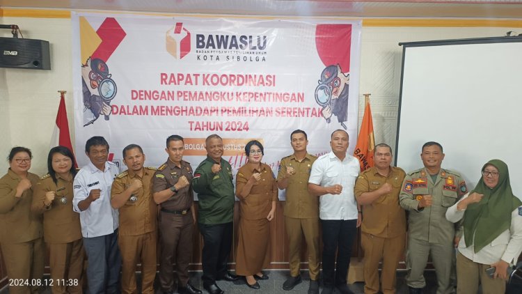 Bawaslu Sibolga Gelar Rakor Dengan Pemangku Kepentingan Menghadapi Pilkada Serentak 2024