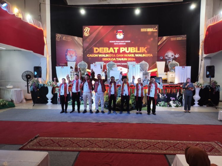 Diikuti 4 Paslon, Debat Publik Calon Walikota dan Wakil Walikota Sibolga Berjalan Aman Dan Sukses