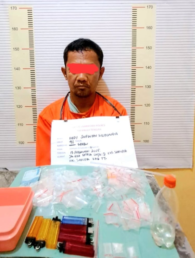 Meresahkan Masyarakat, Kodim 0211/TT Tangkap Pengedar Sabu di Jalan KS Tubun Tapteng 