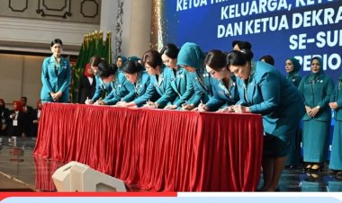 Kahiyang Ayu, Lantik Ny. Rismawaty Masinton Pasaribu Sebagai Ketua TP PKK Kabupaten Tapteng