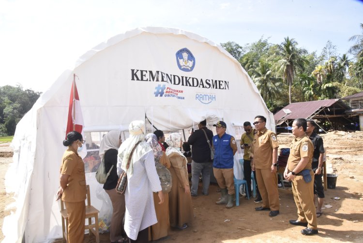 Pasca Bencana, Dinas Pendidikan Tapteng Terapkan Sekolah Pelajaran Menyenangkan